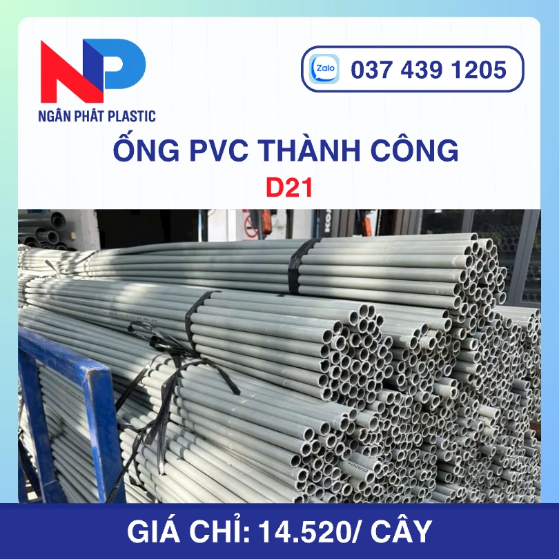 Ống uPVC D21 Thành Công
